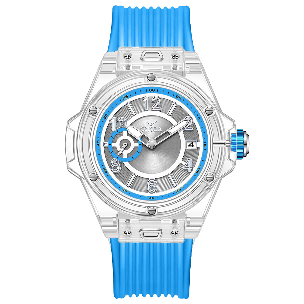 ONOLA-3837 Men's Quartz Watch - with a second dial, pointer display, sporty and casual style
