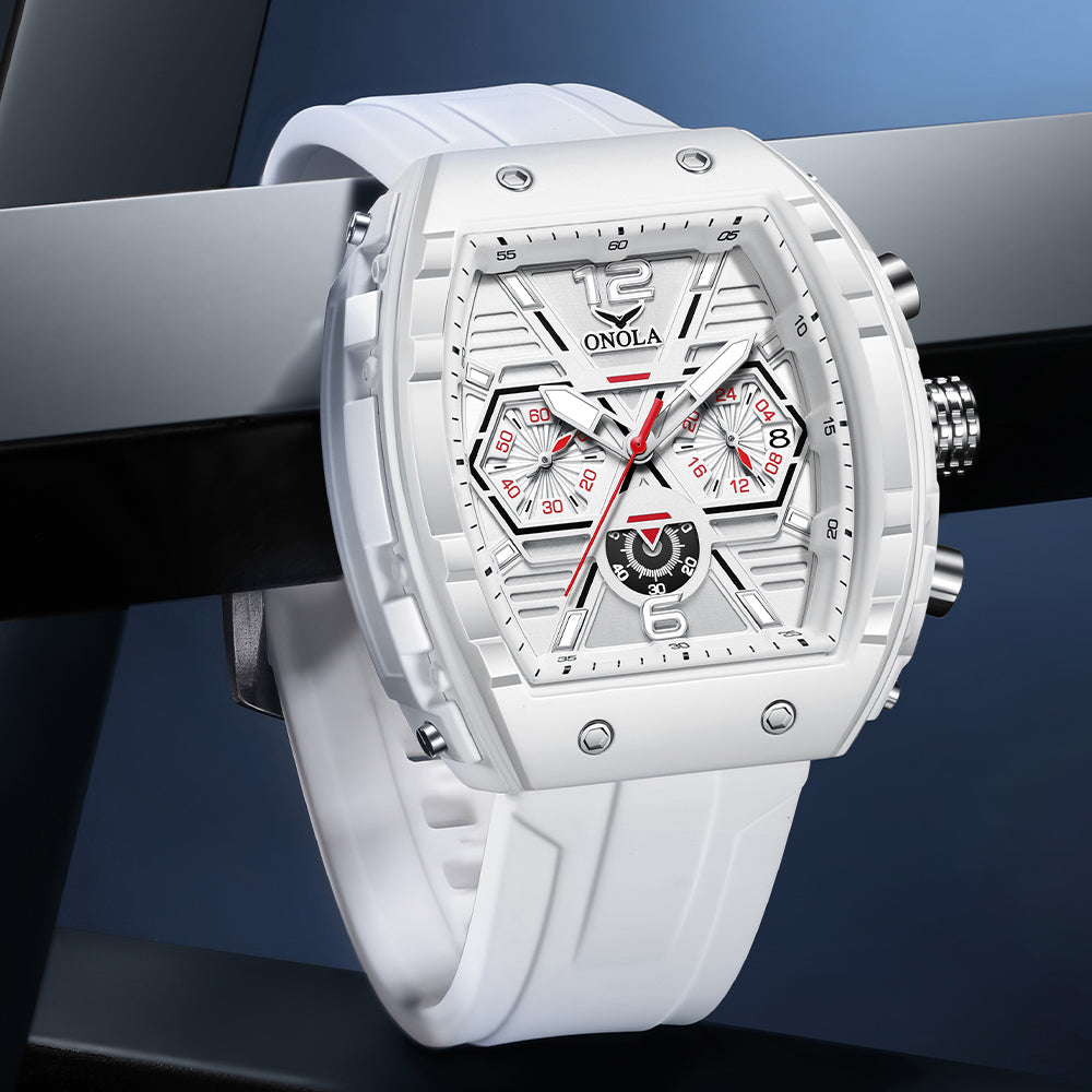 ONOLA-6852 Men's Multi functional Sports Quartz Watch, Suitable for Business Meetings and Outdoor Activities