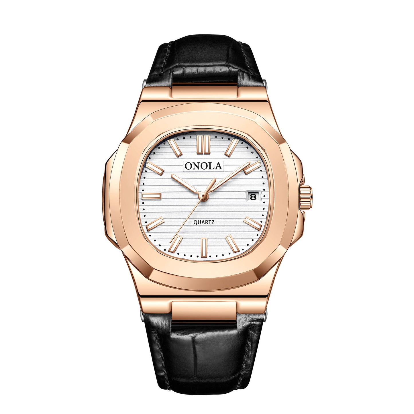 ONOLA-3852 Men's Business Quartz Watch with Calendar, Luminous, Suitable for Mission Occasions
