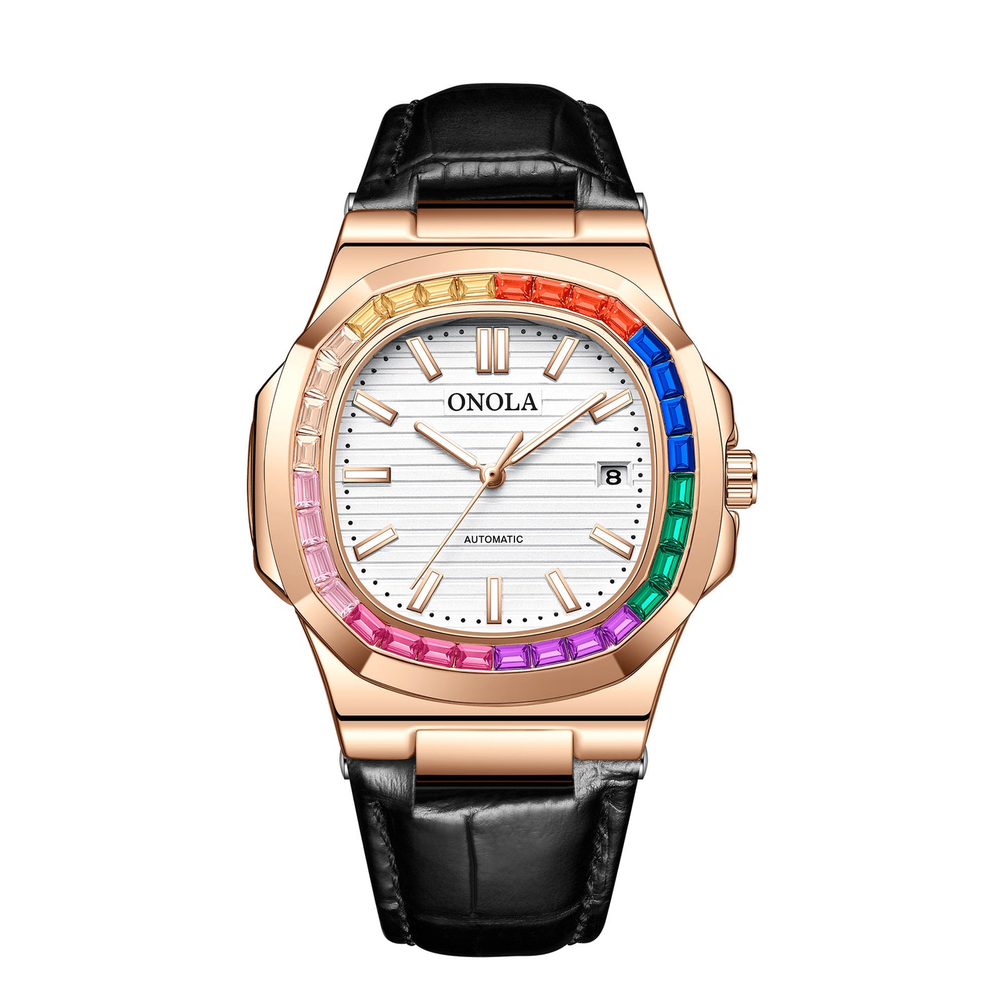 ONOLA-3853CH Elegant Business Men's Mechanical Watch, Waterproof and Durable, Suitable for Any Occasion, Perfect Gift