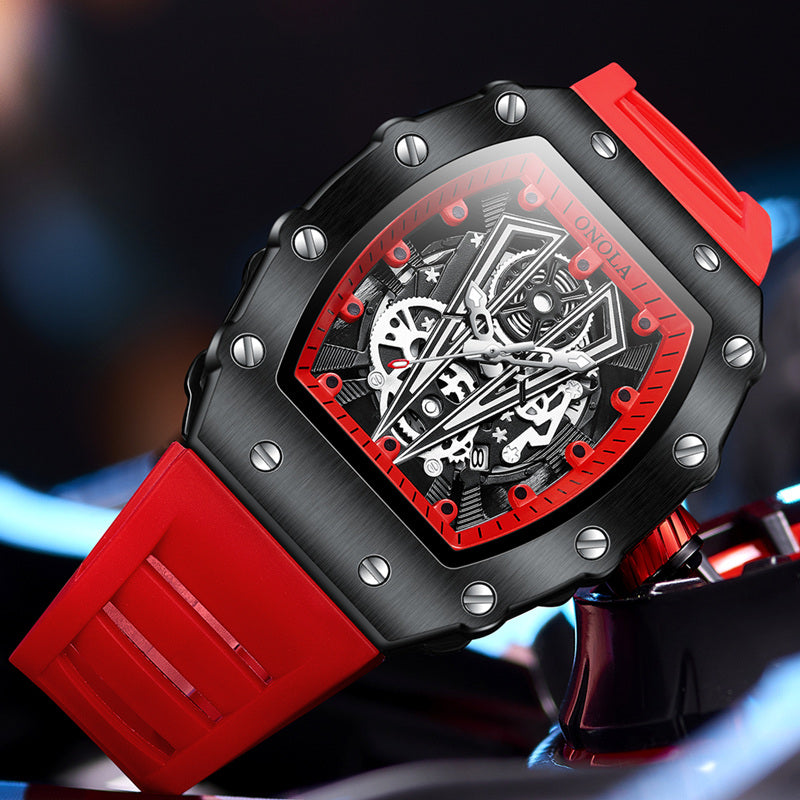 ONOLA-3826 Men's Watch - Quartz Movement, Night Light, Barrel Style