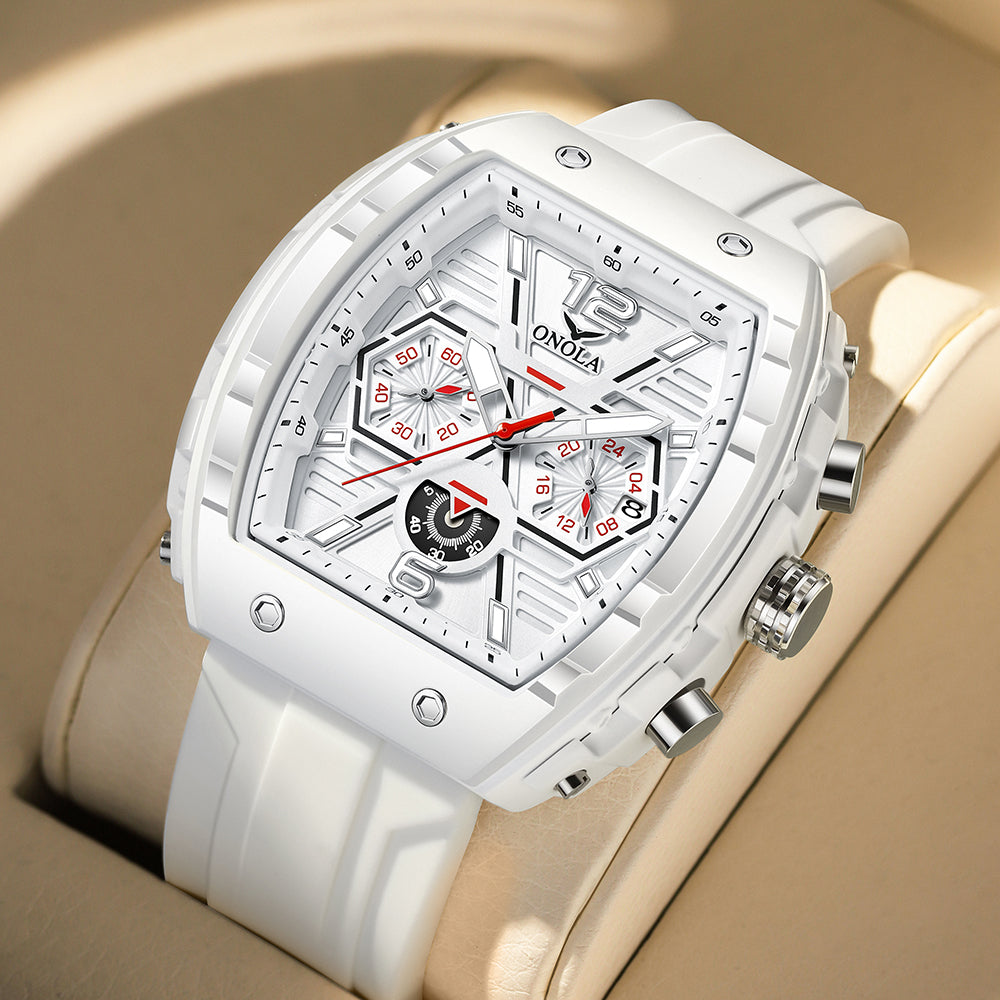 ONOLA-6852 Men's Multi functional Sports Quartz Watch, Suitable for Business Meetings and Outdoor Activities