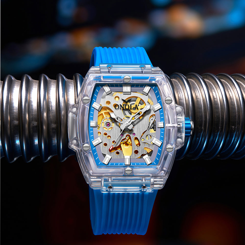ONOLA-3832 Fashion Men's Hollow Mechanical Watch, Perfect New Year Gift
