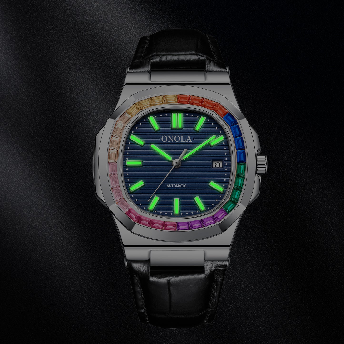 ONOLA-3853CH Elegant Business Men's Mechanical Watch, Waterproof and Durable, Suitable for Any Occasion, Perfect Gift