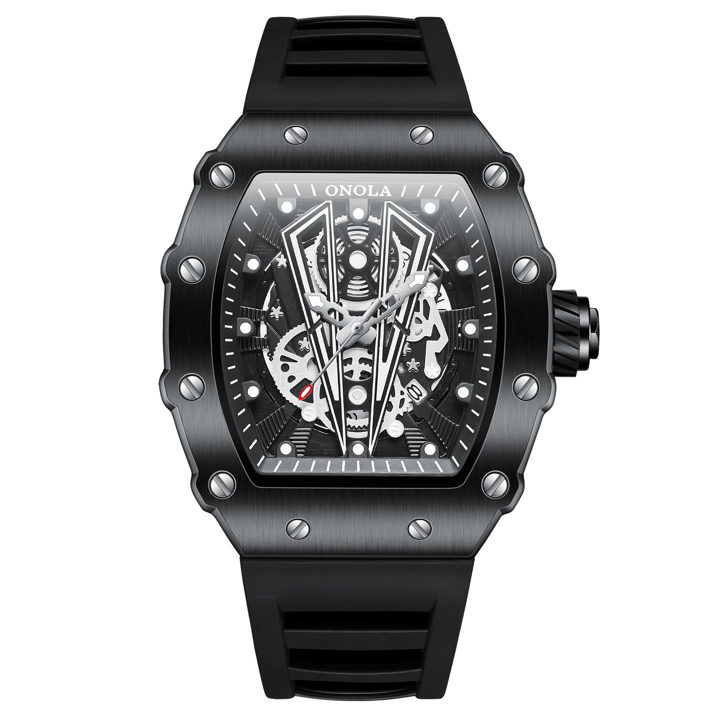 ONOLA-3826 Men's Watch - Quartz Movement, Night Light, Barrel Style