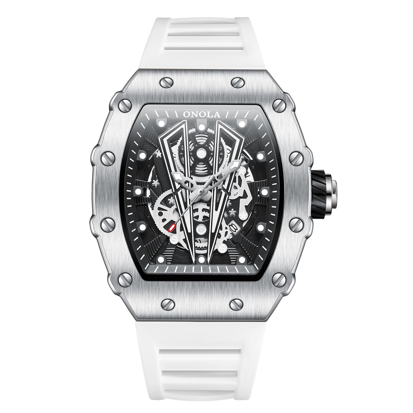 ONOLA-3826 Men's Watch - Quartz Movement, Night Light, Barrel Style