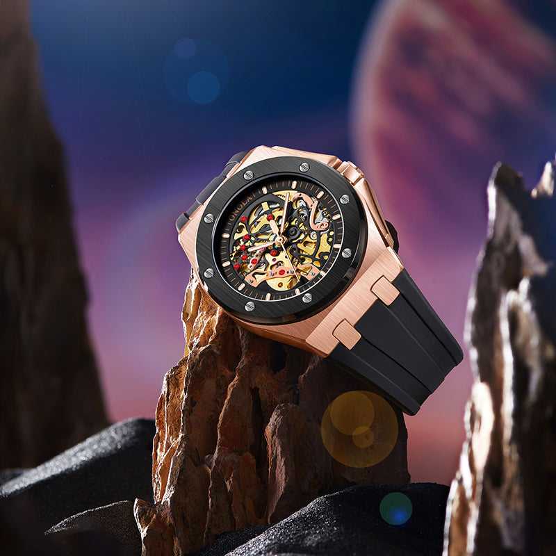 ONOLA-3834, Men's automatic mechanical wristwatch, sporty and casual style, perfect gift
