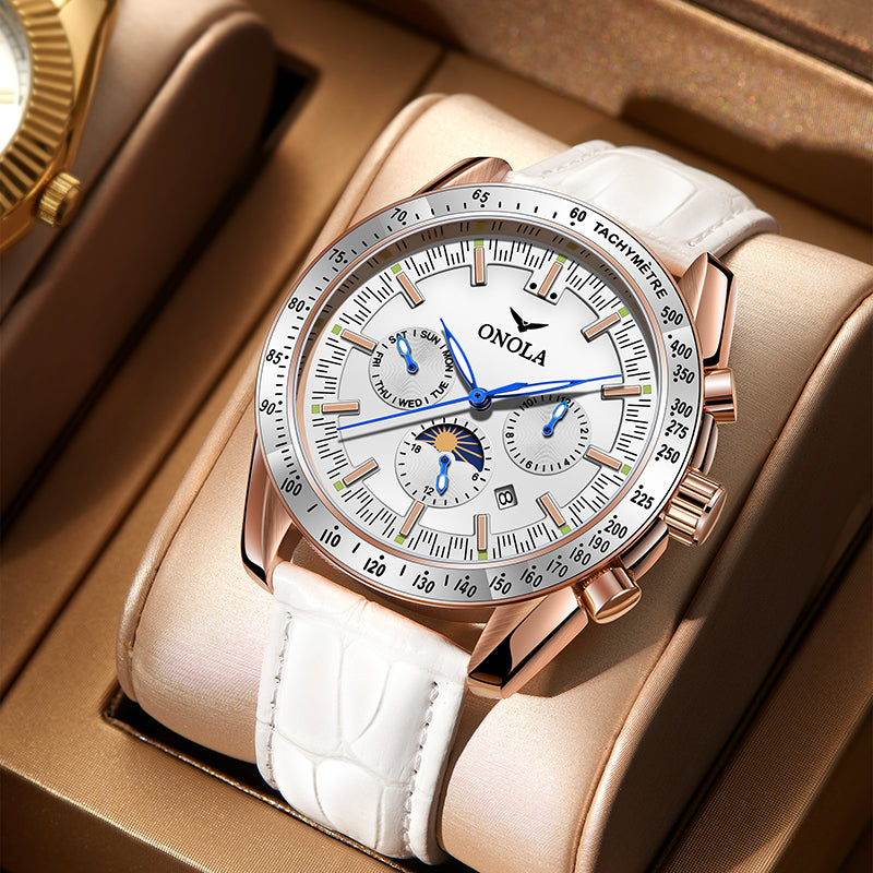 ONOLA-6835 👔Men's Fashion Business Automatic Mechanical Watch with Gift Box, Perfect Birthday Gift Choice