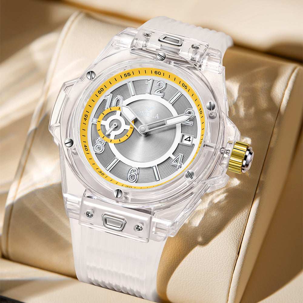 ONOLA-3837 Men's Quartz Watch - with a second dial, pointer display, sporty and casual style