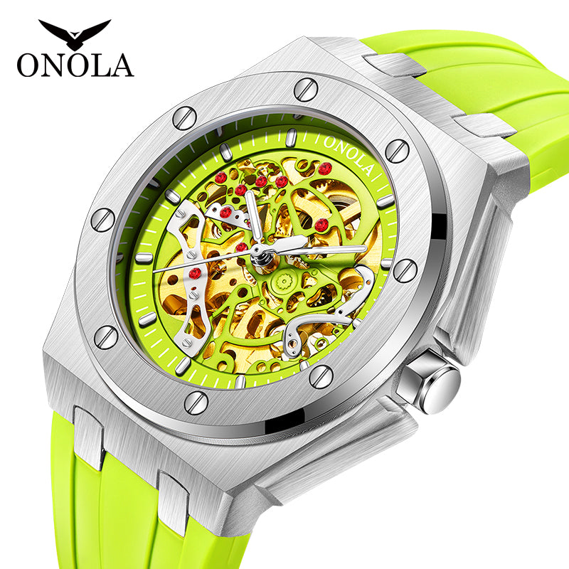 ONOLA-3834, Men's automatic mechanical wristwatch, sporty and casual style, perfect gift