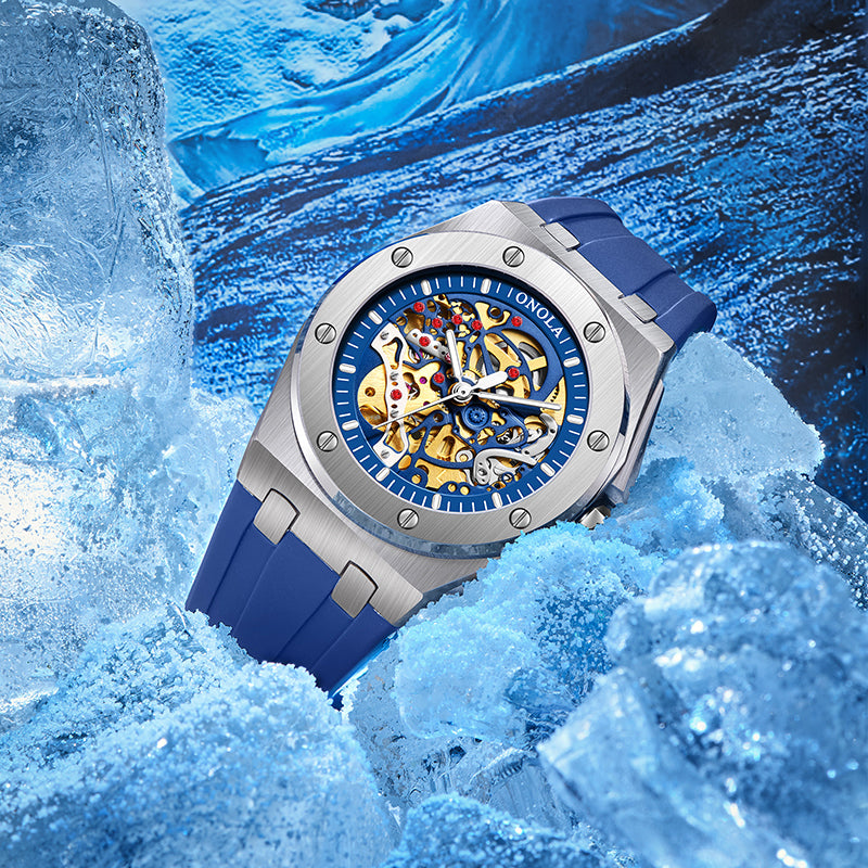 ONOLA-3834, Men's automatic mechanical wristwatch, sporty and casual style, perfect gift