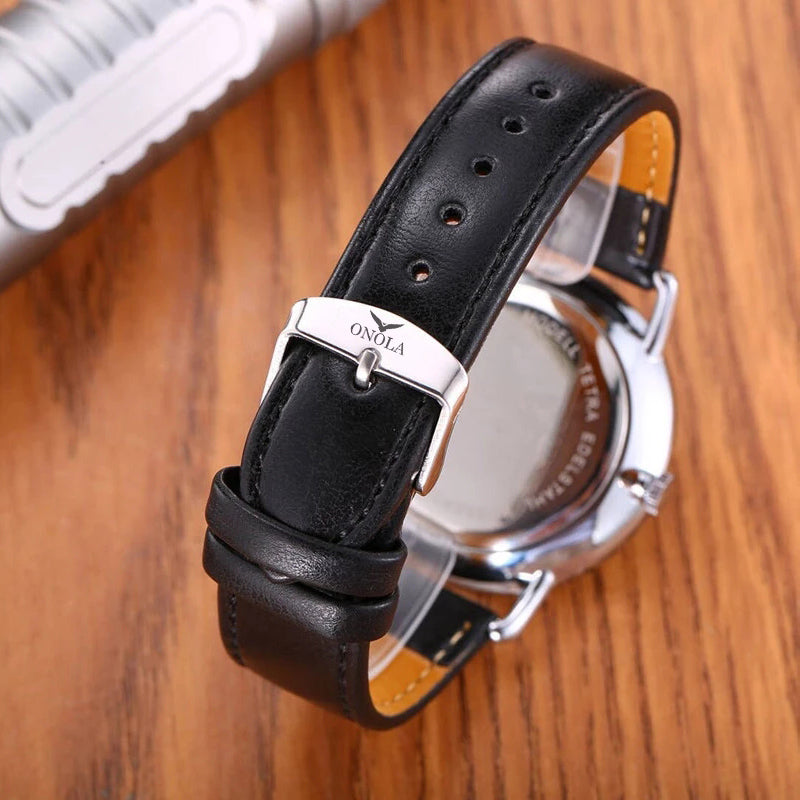 ONOLA-3859 men's quartz watch, stylish and minimalist style, 24-hour display, suitable for daily wear