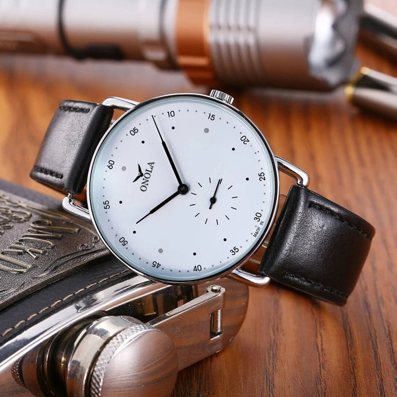 ONOLA-3859 men's quartz watch, stylish and minimalist style, 24-hour display, suitable for daily wear