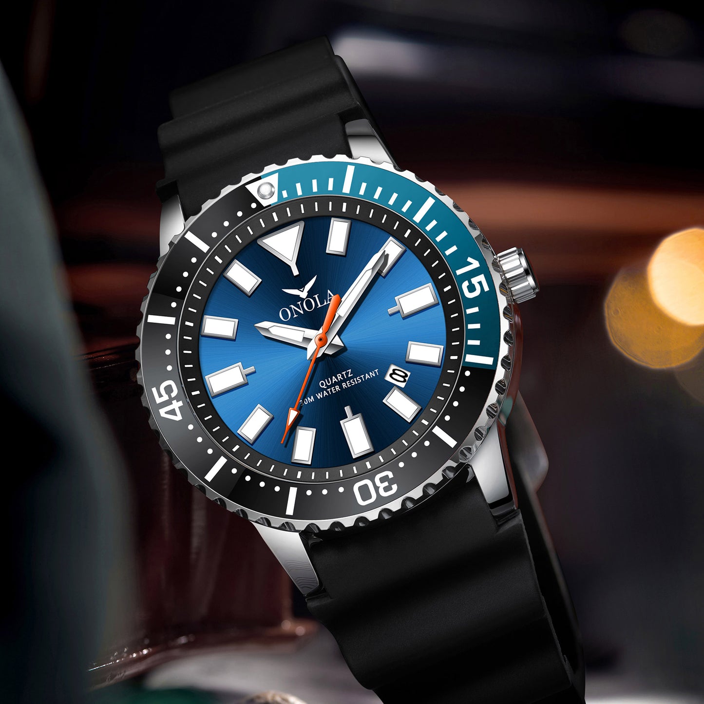 ONOLA-3850 high-quality men's quartz watch, waterproof and luminous, ideal gift for men