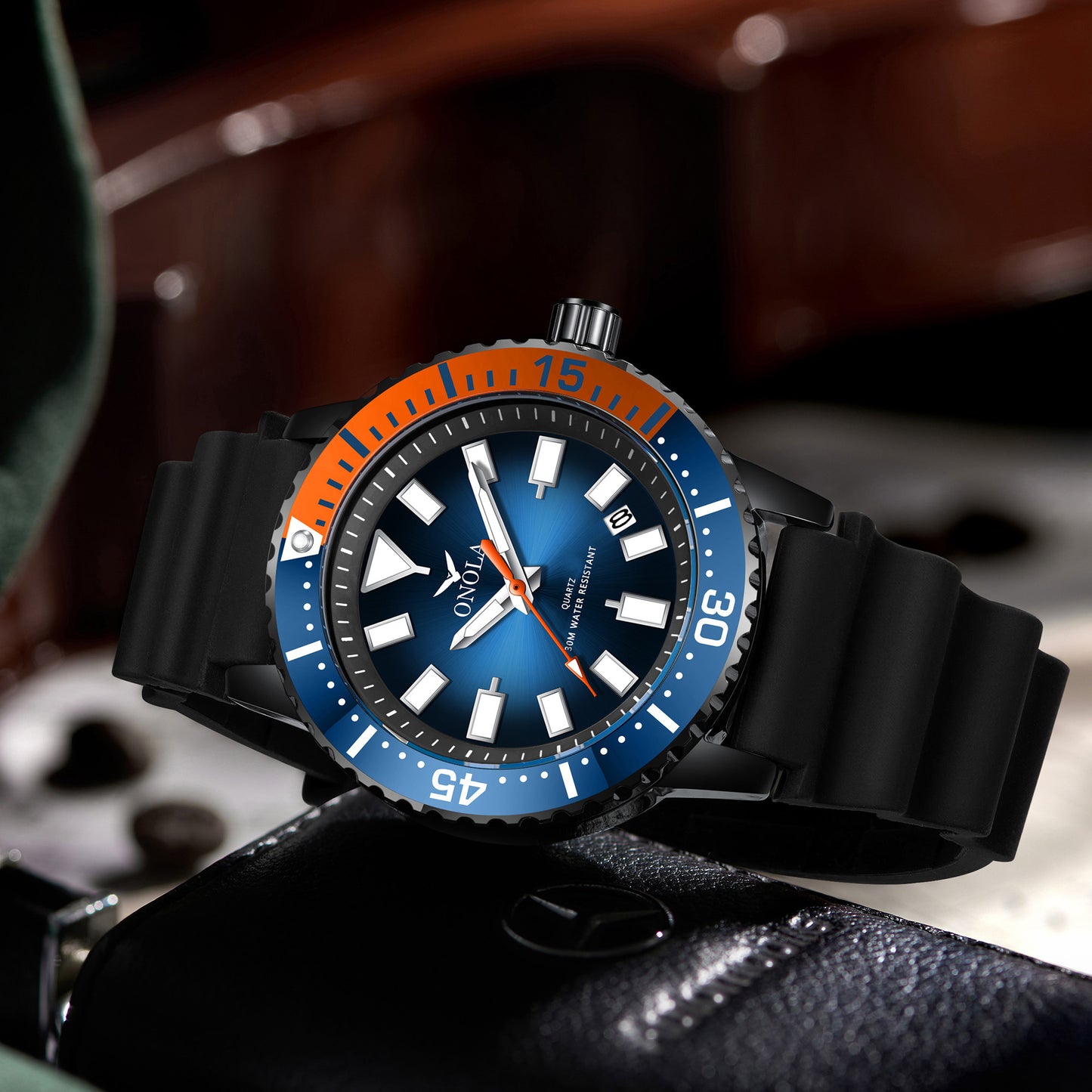 ONOLA-3850 high-quality men's quartz watch, waterproof and luminous, ideal gift for men