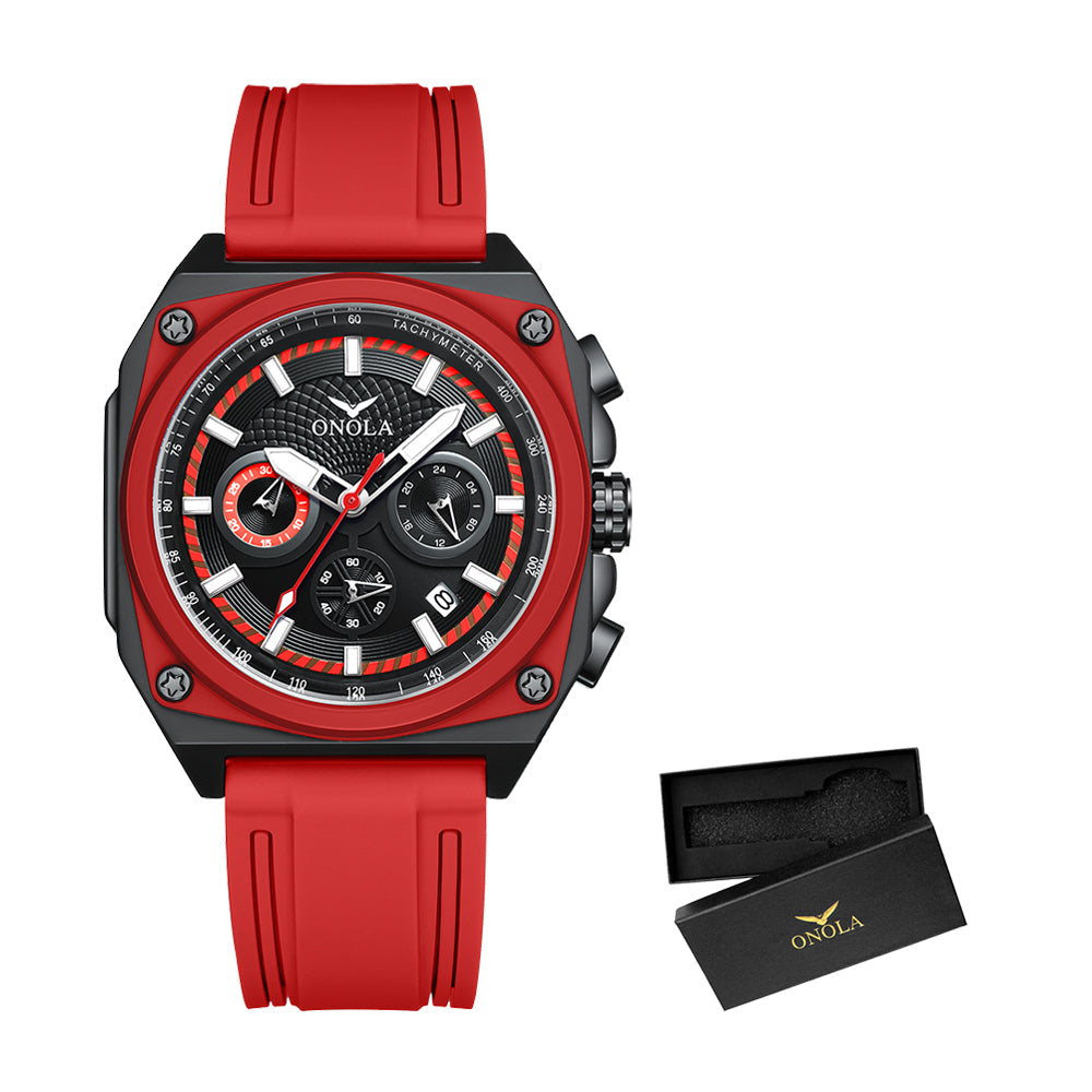 ONOLA-6847 Men's Sports Quartz Watch Luminous Waterproof, Suitable for Men's Daily Clothing Matching