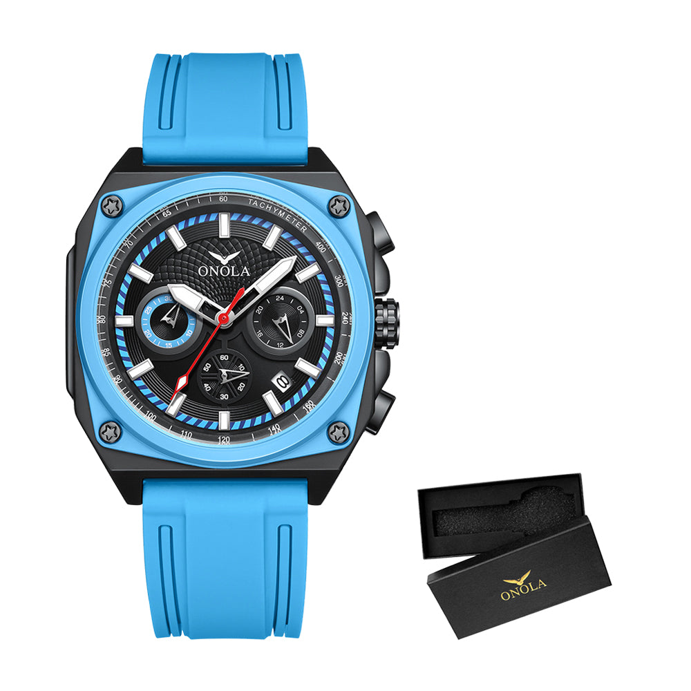 ONOLA-6847 Men's Sports Quartz Watch Luminous Waterproof, Suitable for Men's Daily Clothing Matching