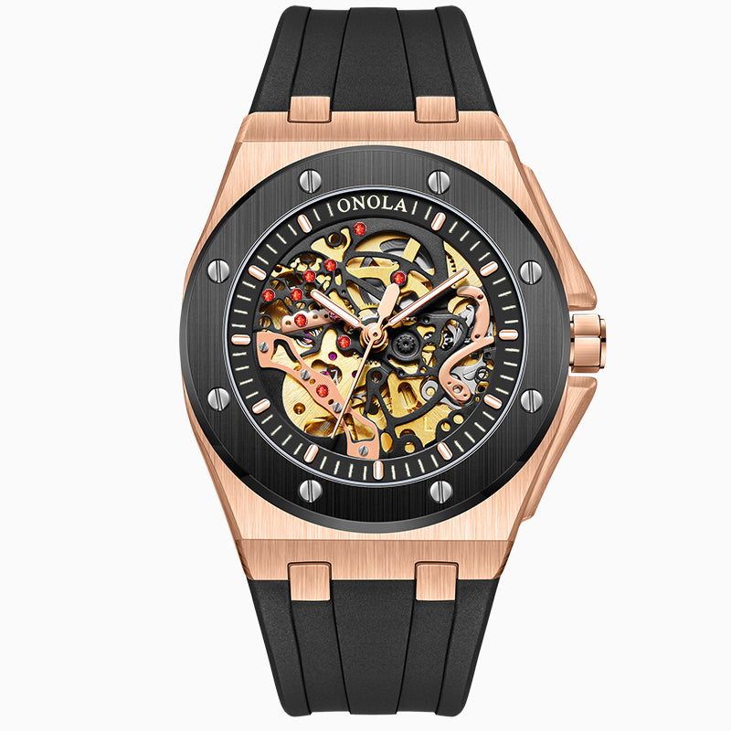 ONOLA-3834, Men's automatic mechanical wristwatch, sporty and casual style, perfect gift