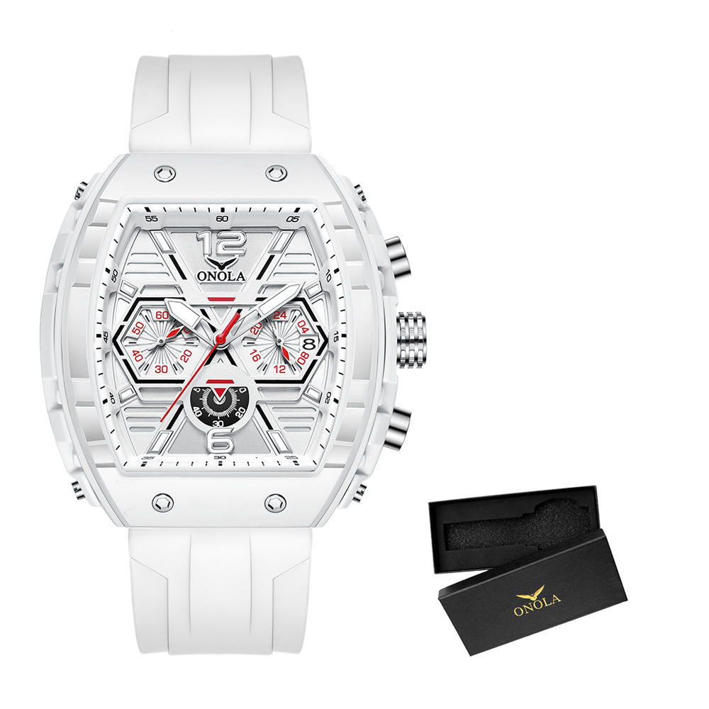 ONOLA-6852 Men's Multi functional Sports Quartz Watch, Suitable for Business Meetings and Outdoor Activities