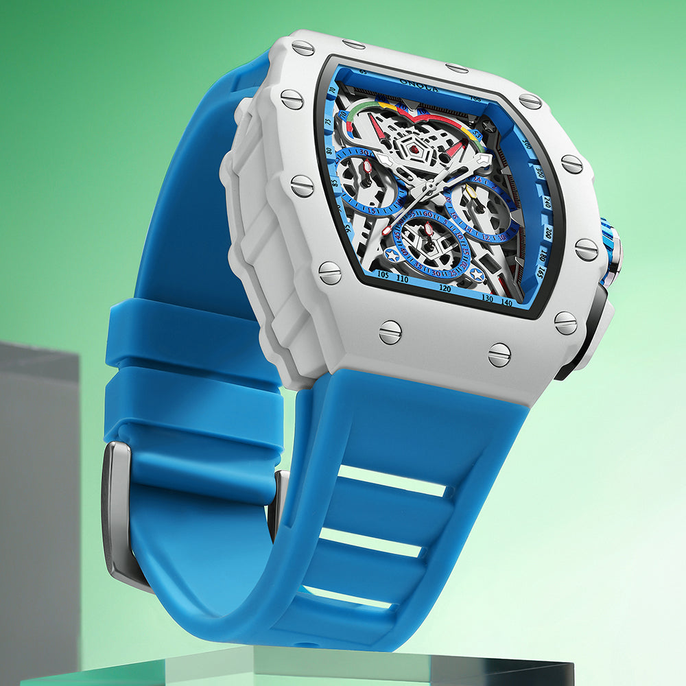 ONOLA-6827W Men's Wine Bucket Multi functional Fashion Quartz Watch - Ideal Gift