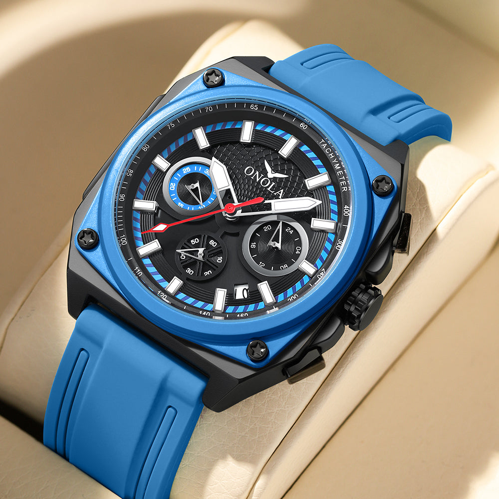 ONOLA-6847 Men's Sports Quartz Watch Luminous Waterproof, Suitable for Men's Daily Clothing Matching