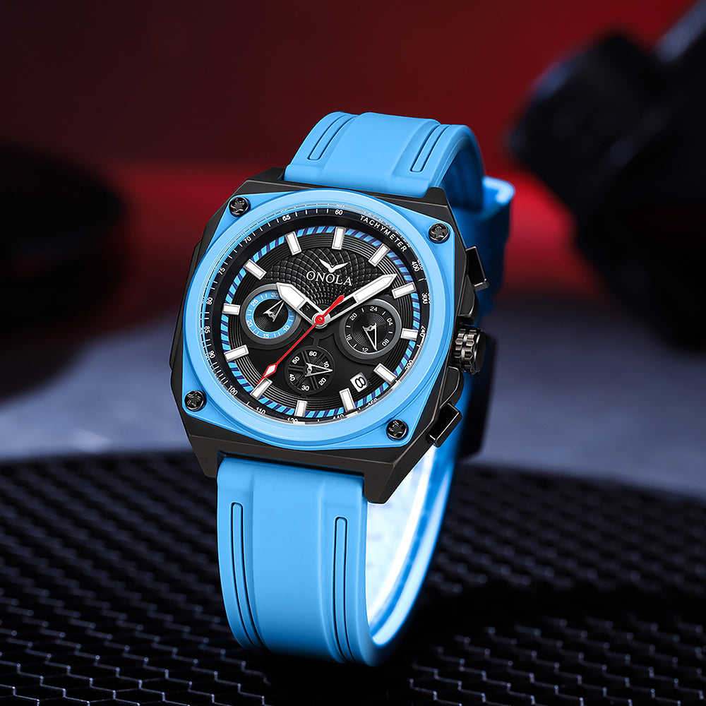 ONOLA-6847 Men's Sports Quartz Watch Luminous Waterproof, Suitable for Men's Daily Clothing Matching