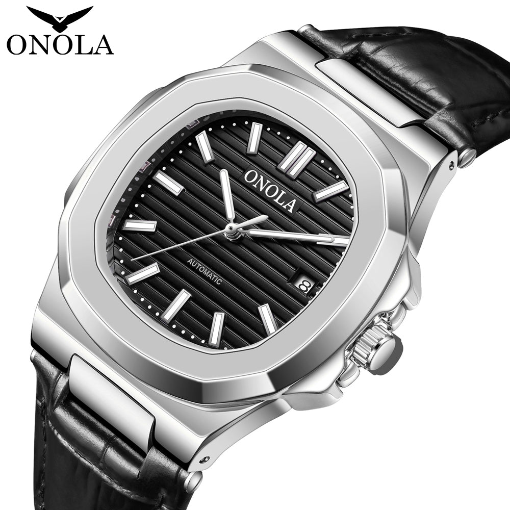 ONOLA-3853 fashionable men's business mechanical watch, automatic winding, perfect gift