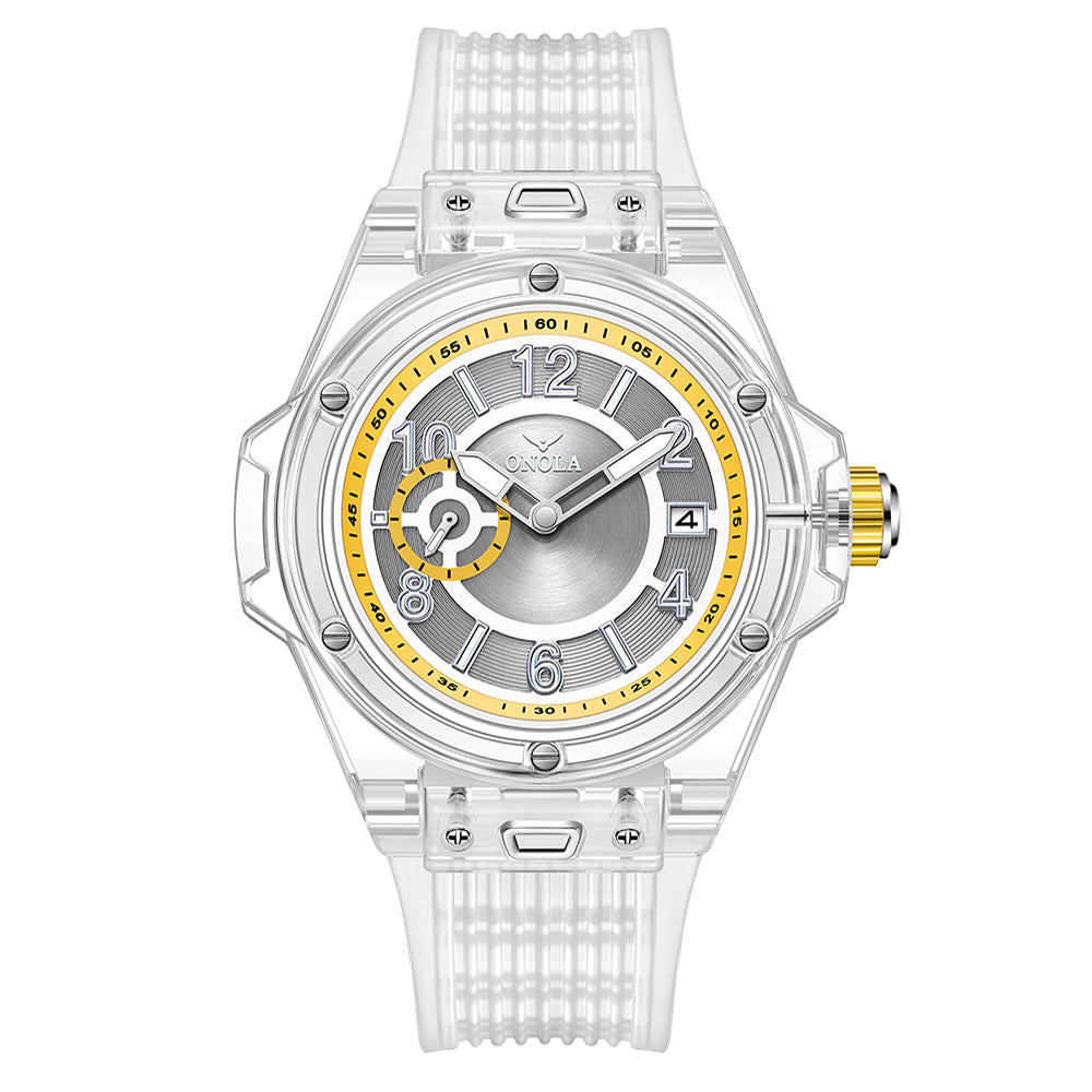 ONOLA-3837 Men's Quartz Watch - with a second dial, pointer display, sporty and casual style