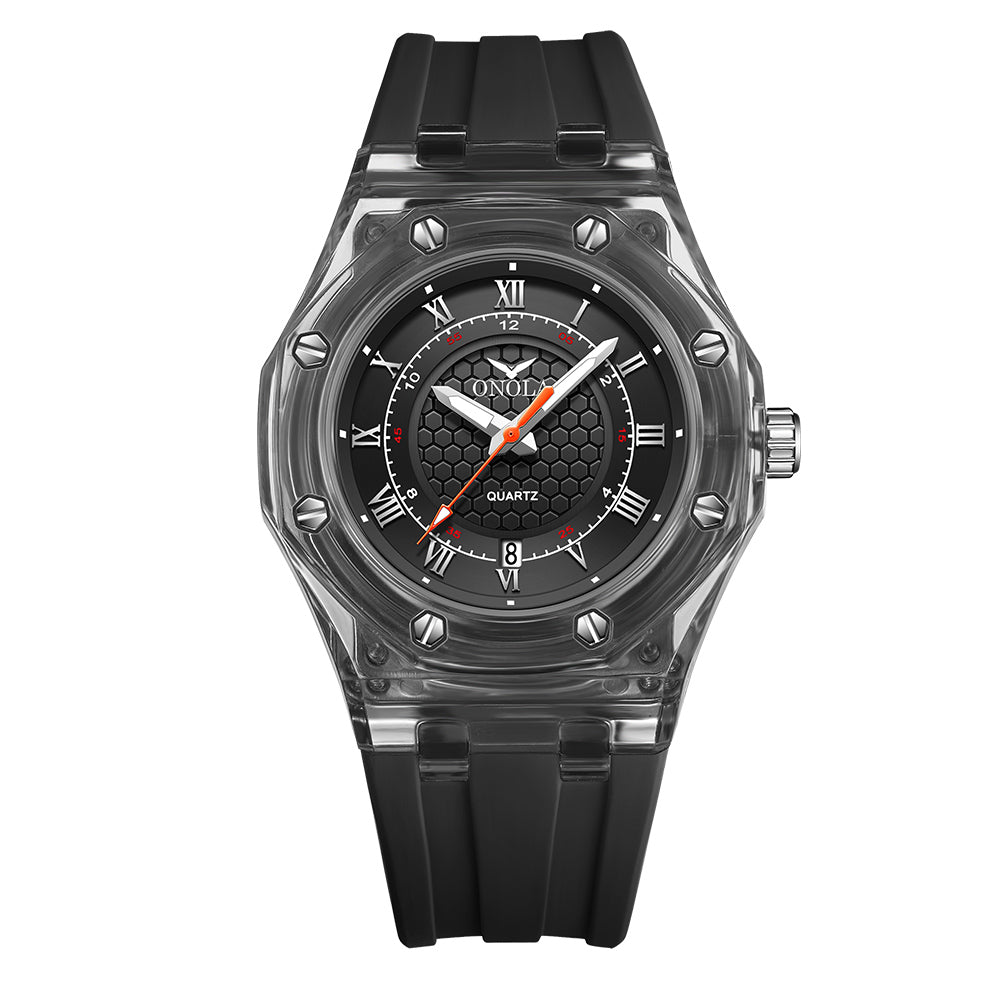 ONOLA-3857 men's quartz watch, casual sports style, suitable for daily wear, perfect gift for family and friends