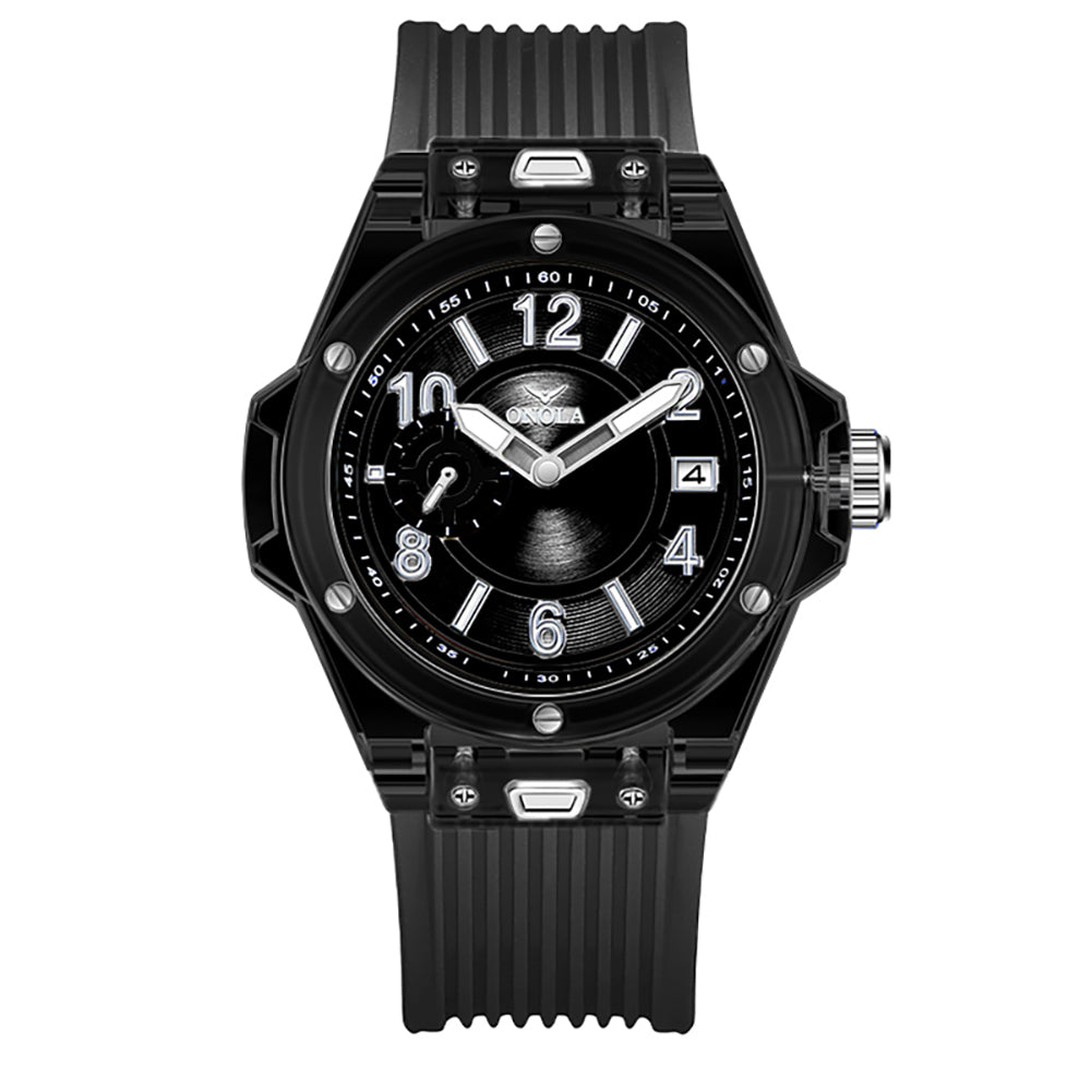 ONOLA-3837 Men's Quartz Watch - with a second dial, pointer display, sporty and casual style