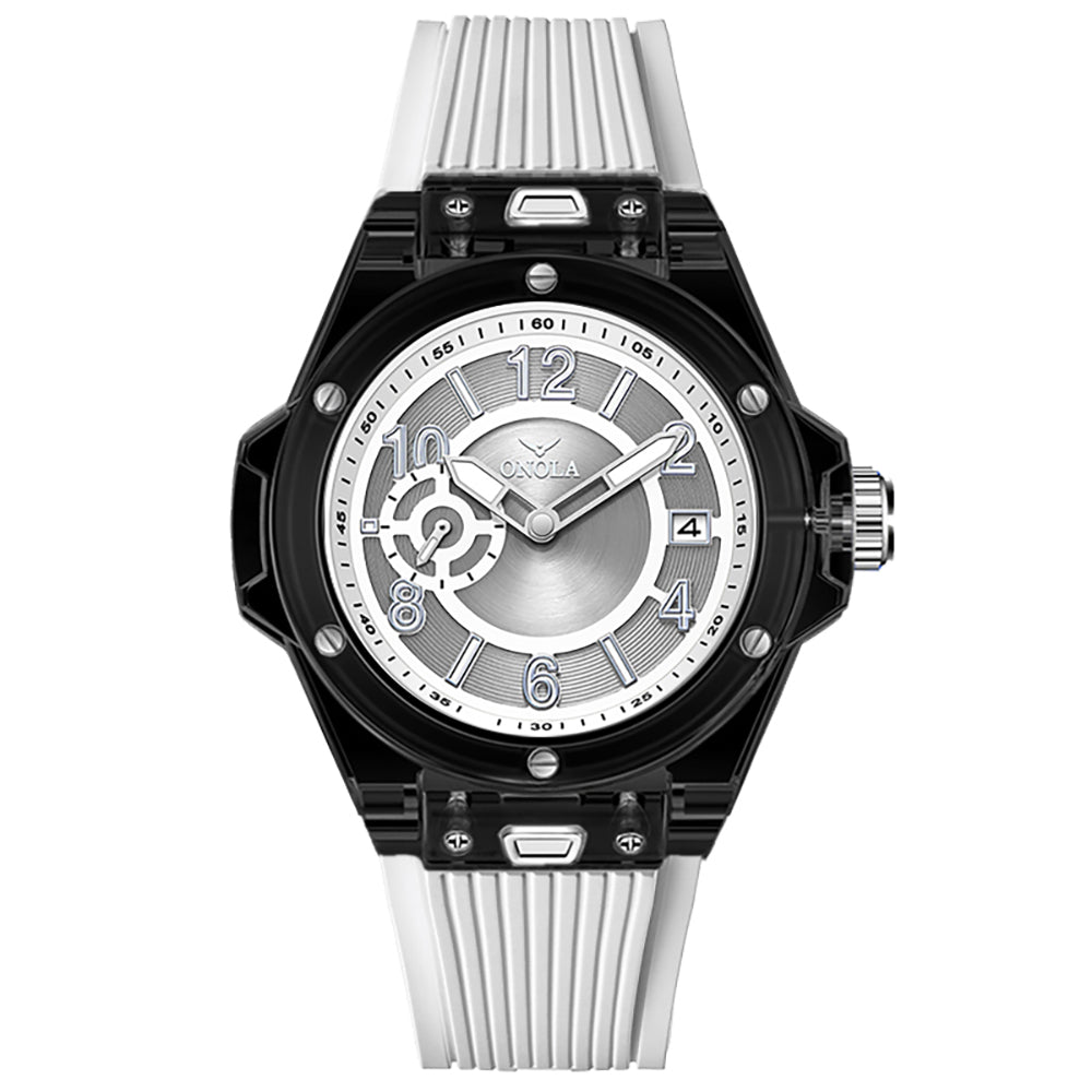 ONOLA-3837 Men's Quartz Watch - with a second dial, pointer display, sporty and casual style