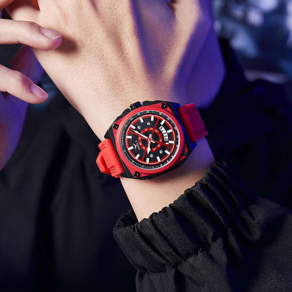 ONOLA-3856 men's sports quartz watch, luminous waterproof, multifunctional timing watch, suitable for outdoor activities, perfect gift