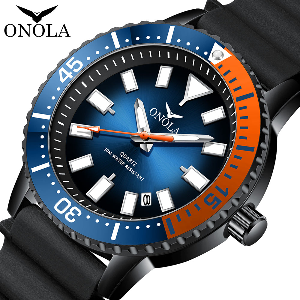 ONOLA-3850 high-quality men's quartz watch, waterproof and luminous, ideal gift for men