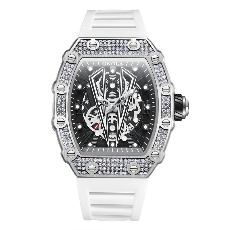 ONOLA-3826D men's wine barrel quartz watch, available in multiple colors, as a birthday gift for yourself