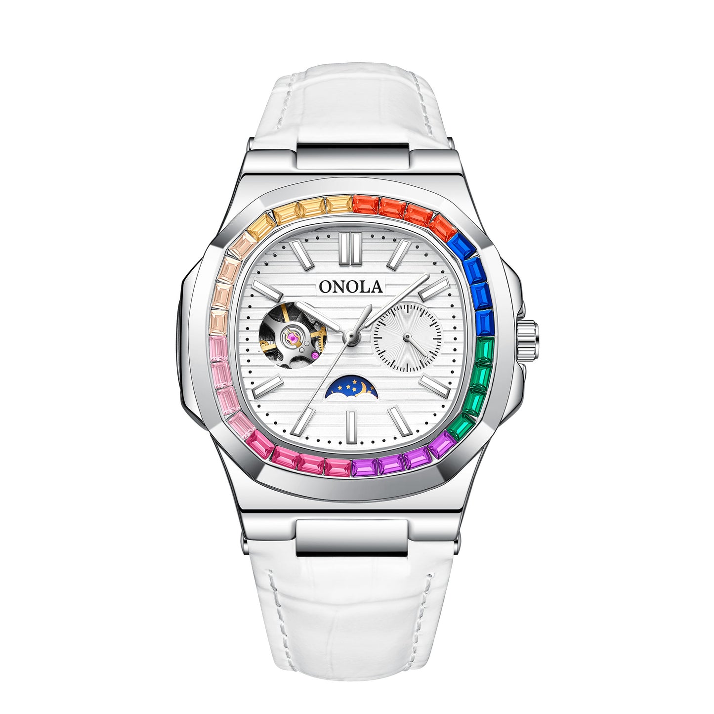 ONOLA-3855CH men's luxury mechanical watch, automatic winding, waterproof and durable, suitable for men's elegant watch