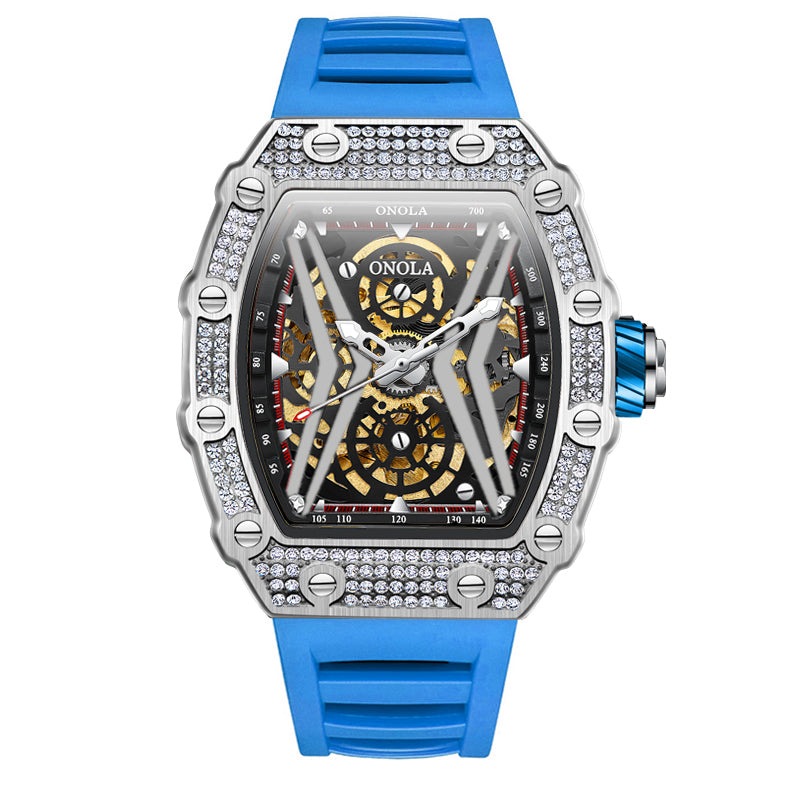 ONOLA-3828D Men's Mechanical Watch Wine Barrel Tourbillon Series, Suitable for Business wear