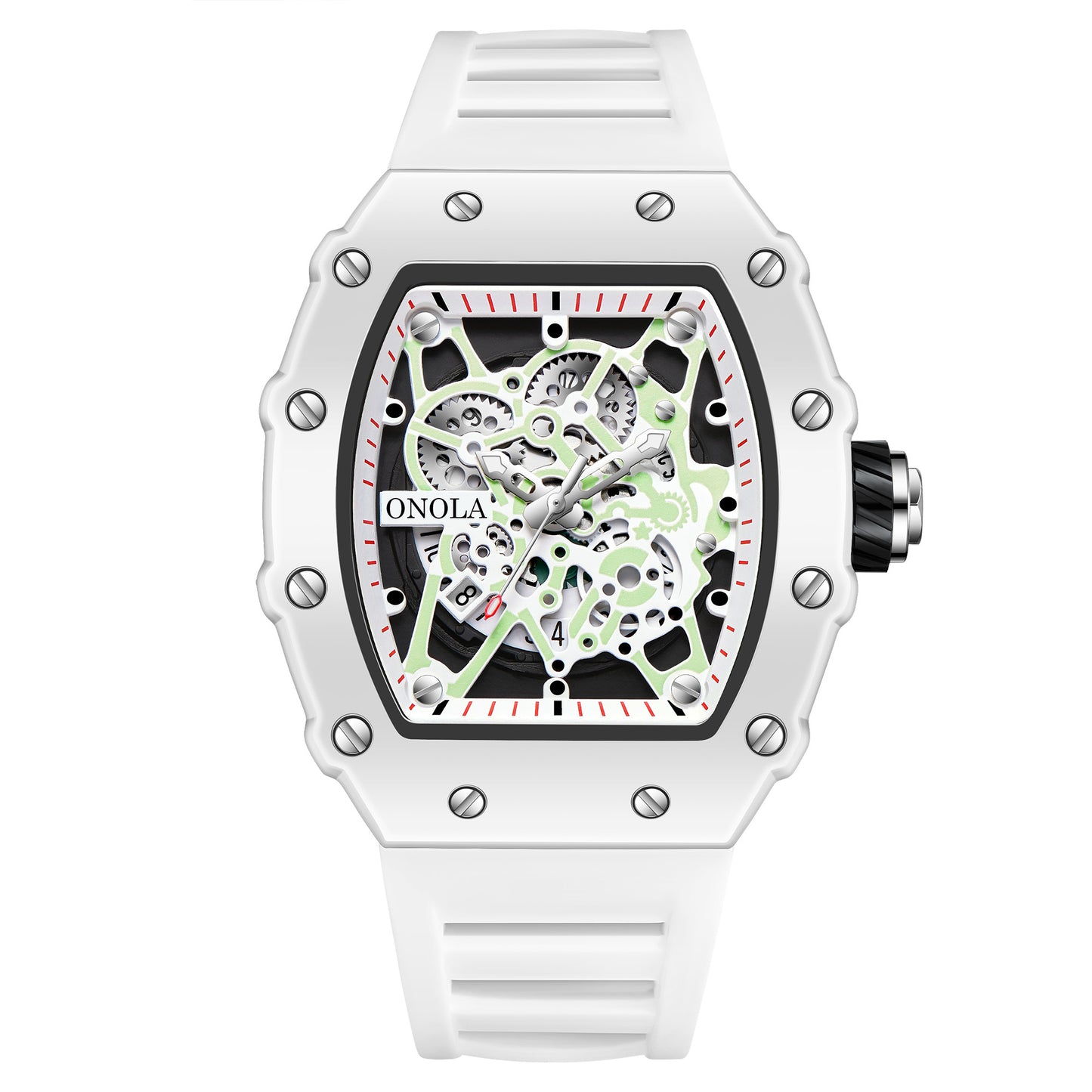 ONOLA-3827W men's wine barrel quartz watch, a Christmas and New Year gift for yourself and your family