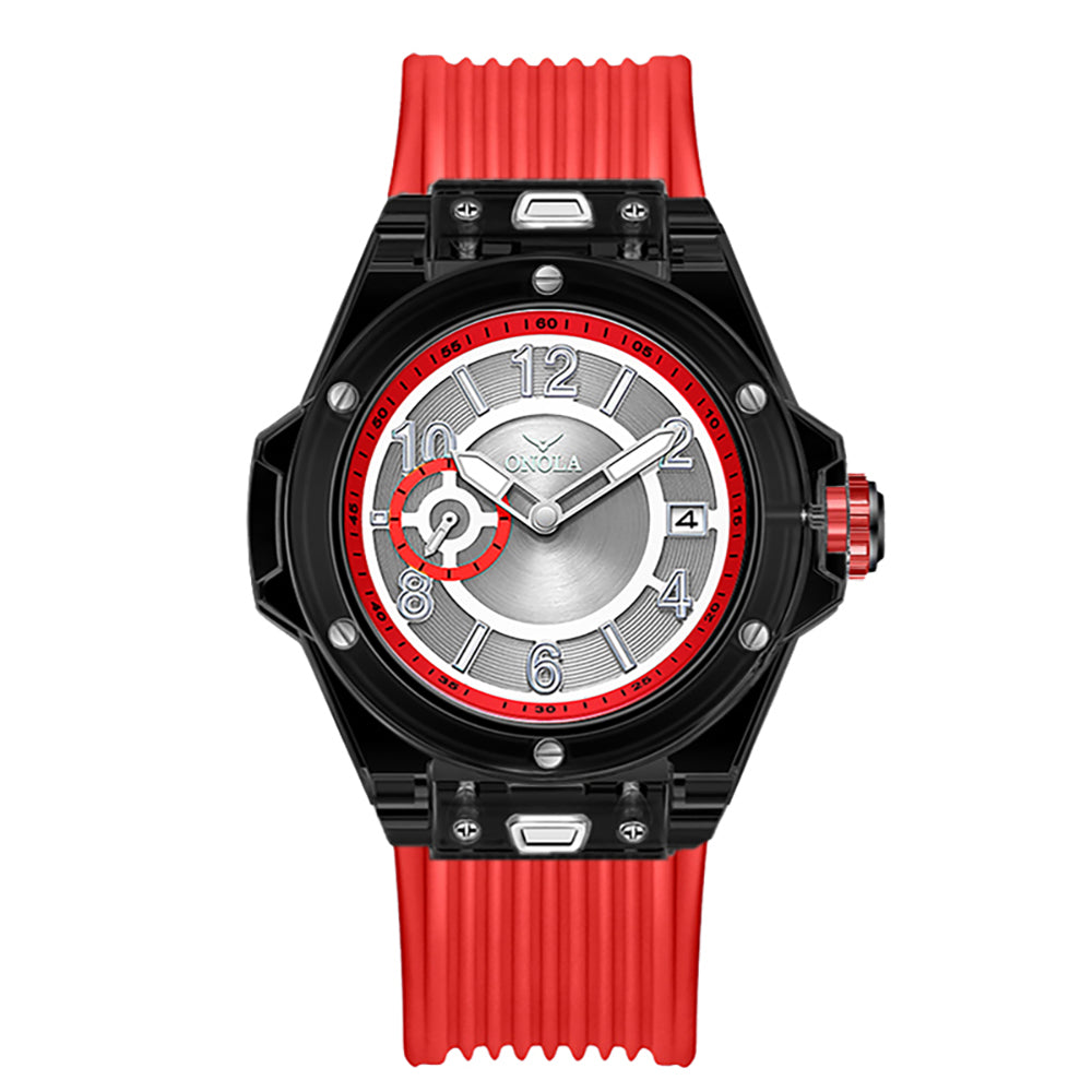 ONOLA-3837 Men's Quartz Watch - with a second dial, pointer display, sporty and casual style