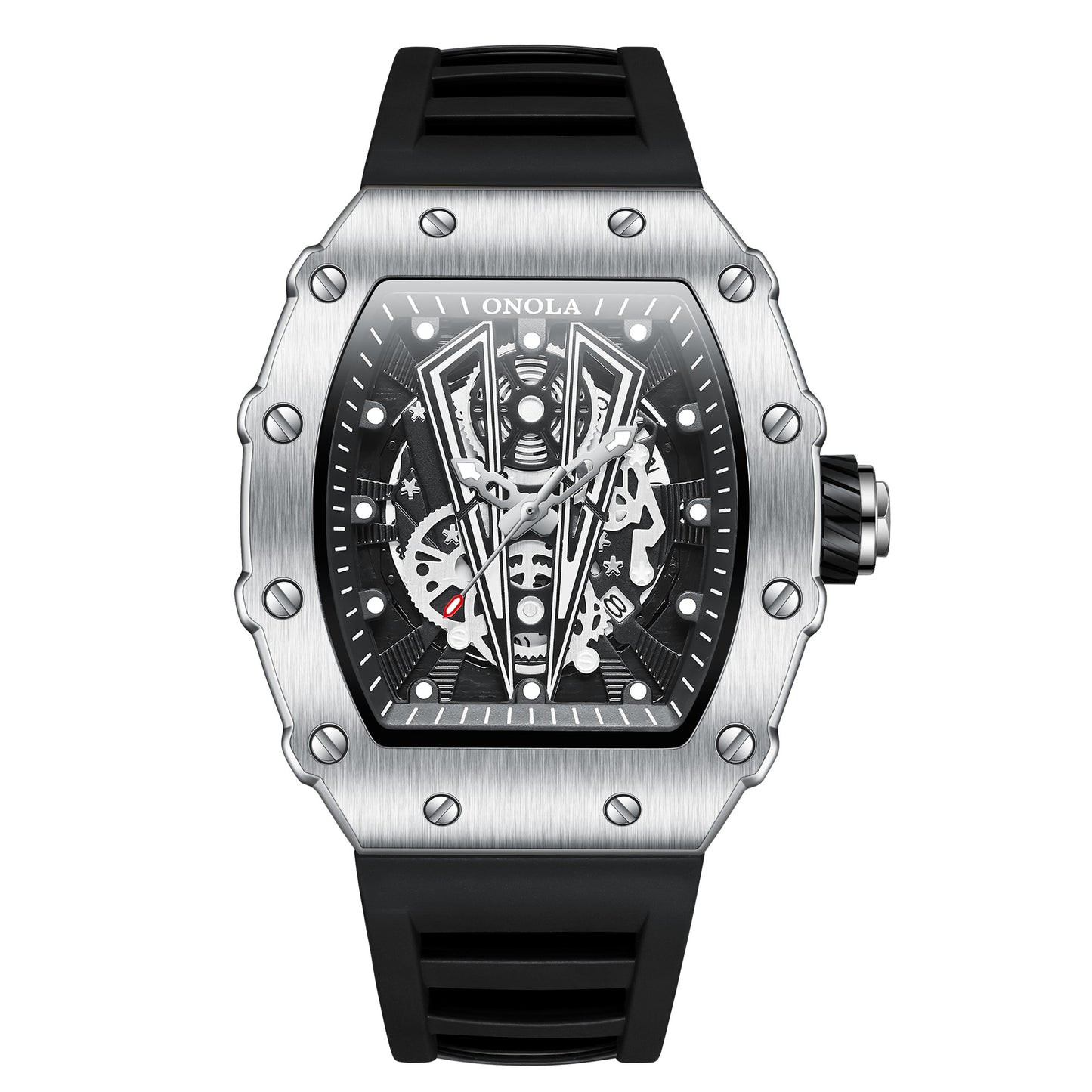 ONOLA-3826 Men's Watch - Quartz Movement, Night Light, Barrel Style