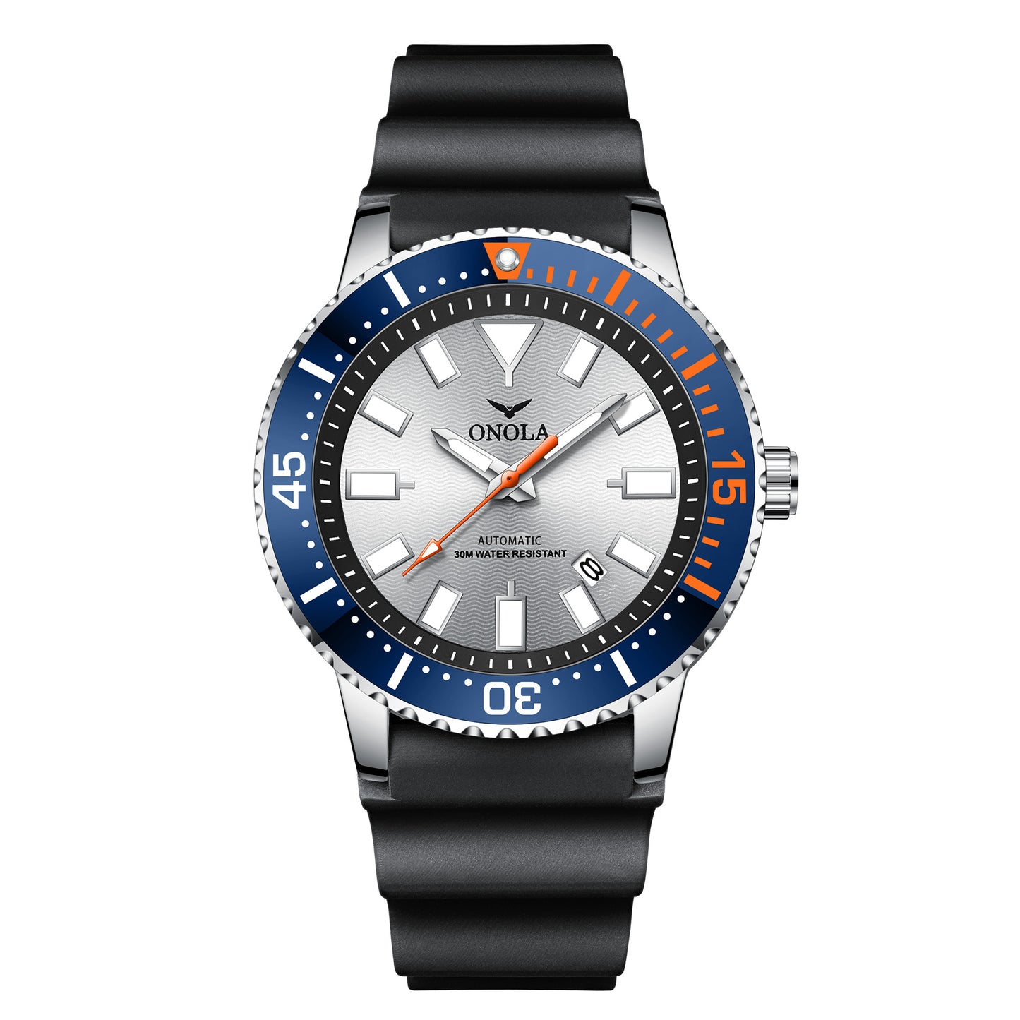 ONOLA-3851 men's high-quality mechanical watch with automatic winding and luminous band calendar