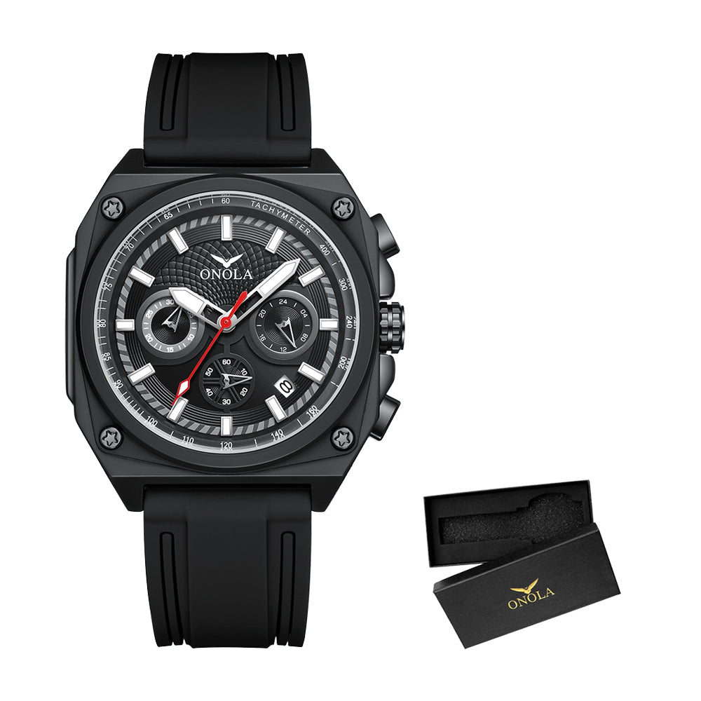 ONOLA-6847 Men's Sports Quartz Watch Luminous Waterproof, Suitable for Men's Daily Clothing Matching
