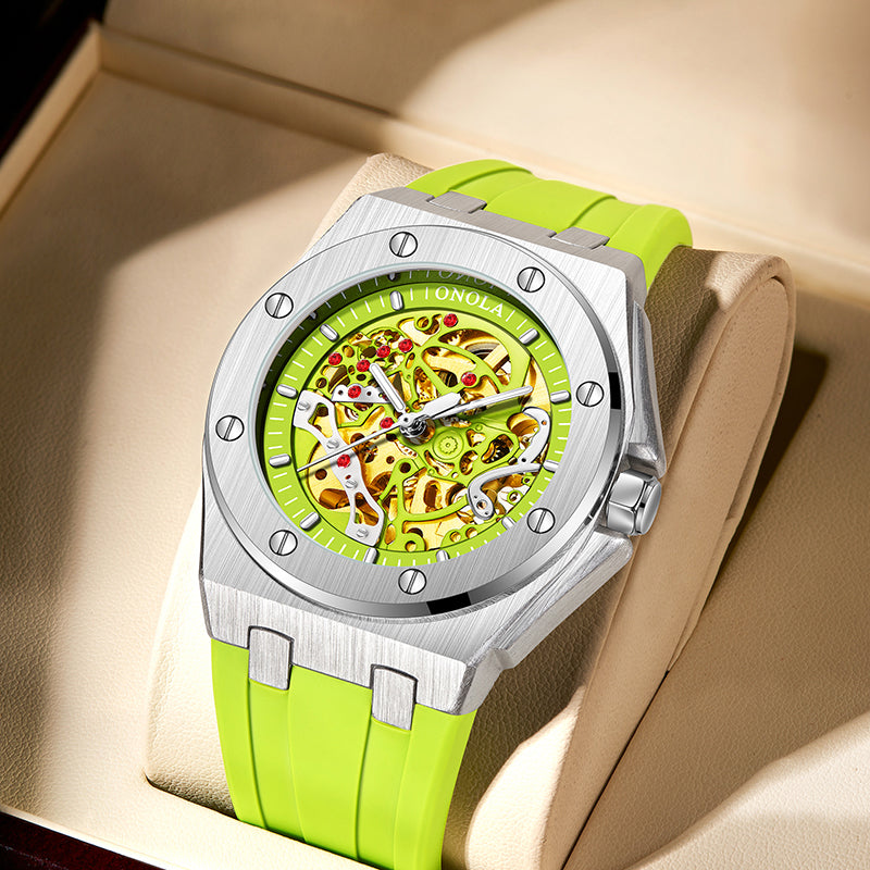 ONOLA-3834, Men's automatic mechanical wristwatch, sporty and casual style, perfect gift
