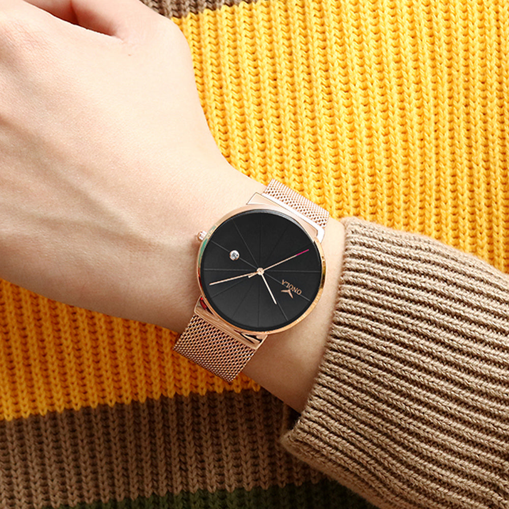 ONOLA-3804 fashionable and minimalist quartz watch, suitable for both men and women, perfect for daily wear