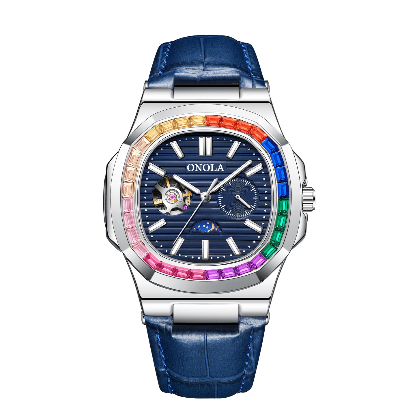 ONOLA-3855CH men's luxury mechanical watch, automatic winding, waterproof and durable, suitable for men's elegant watch