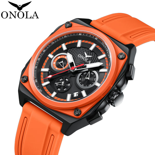 ONOLA-6847 Men's Sports Quartz Watch Luminous Waterproof, Suitable for Men's Daily Clothing Matching